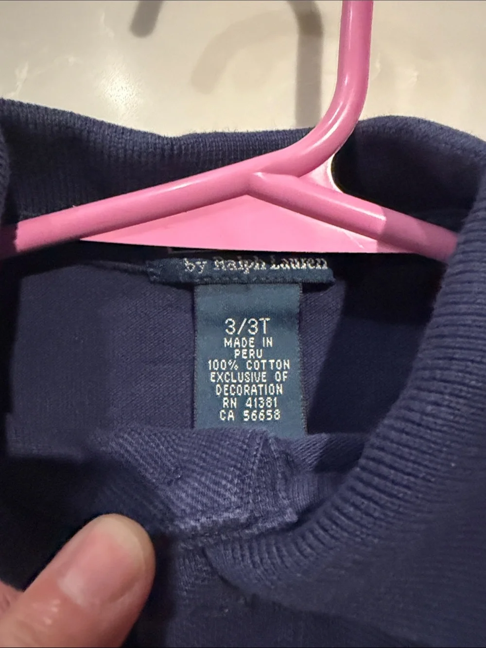 Ralph Lauren Boys Navy Polo with Red Pony
